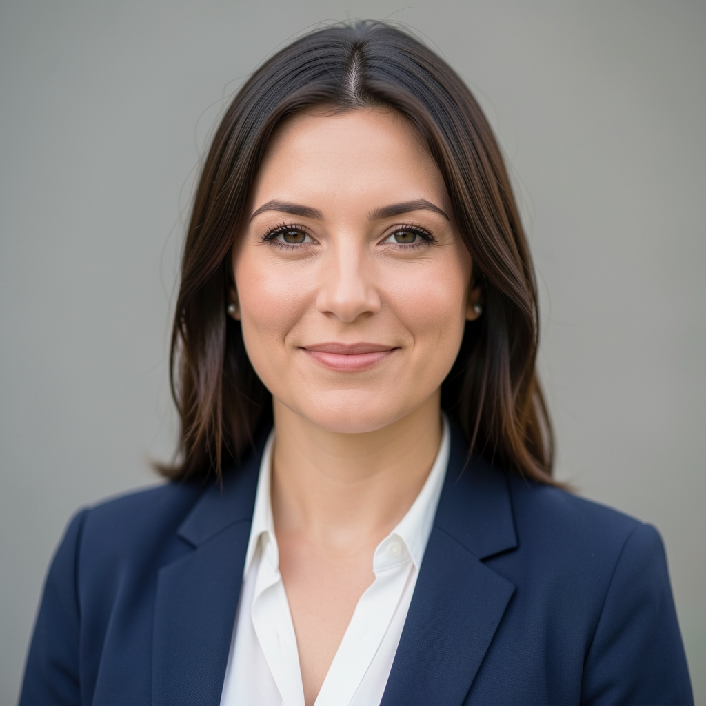 Kovács Réka, a Klyden vezető kutatója és az AI munkaerőpiac elemzője, portréfotó semleges háttér előtt